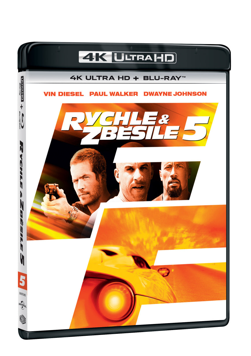 Blu-ray: Rychle a zběsile 5 - 4K UHD Blu-ray + Blu-ray (2 BD)