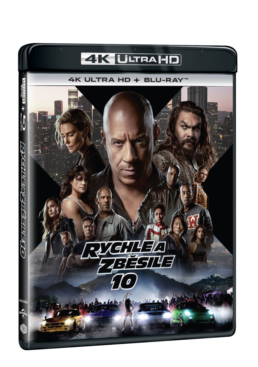 Blu-ray: Rychle a zběsile 10 - 4K UHD Blu-ray + Blu-ray (2 BD)