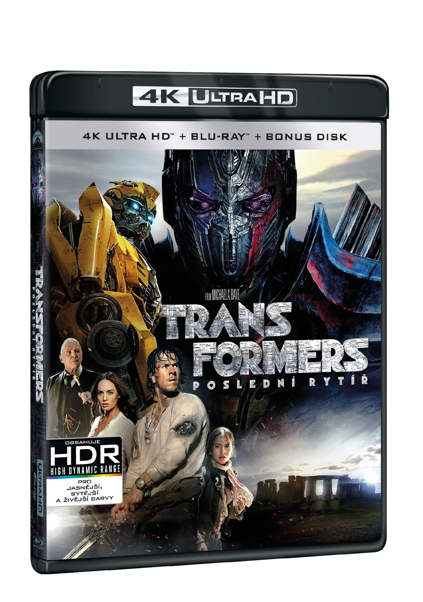 Blu-ray: Transformers: Poslední rytíř 3BD (4K UHD Blu-ray+Blu-ray+bonus disk)