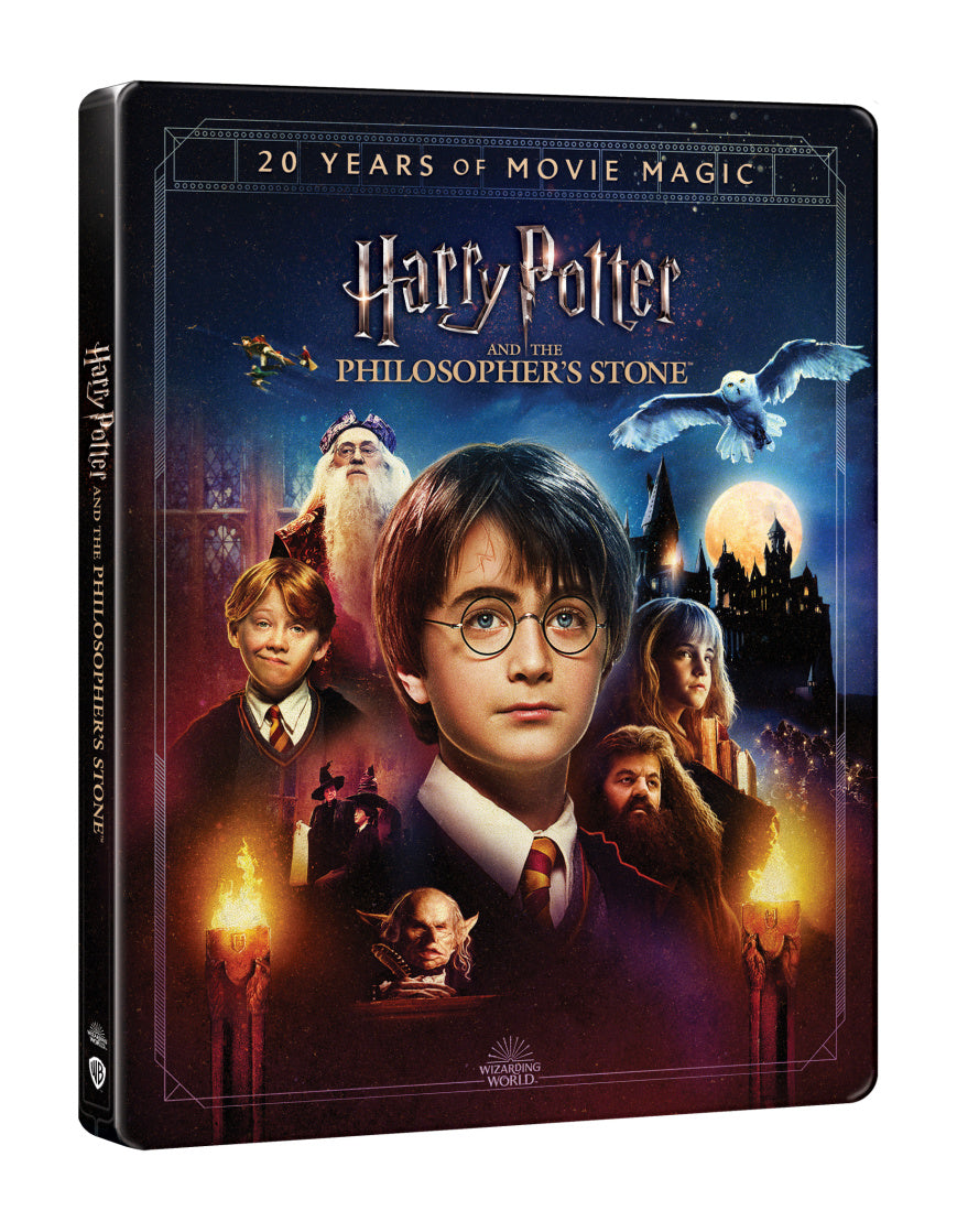 Harry Potter a Kámen mudrců (20. výročí) 3Blu-ray (4K UHD+Blu-ray+Blu-ray Magical movie mode) - steelbook