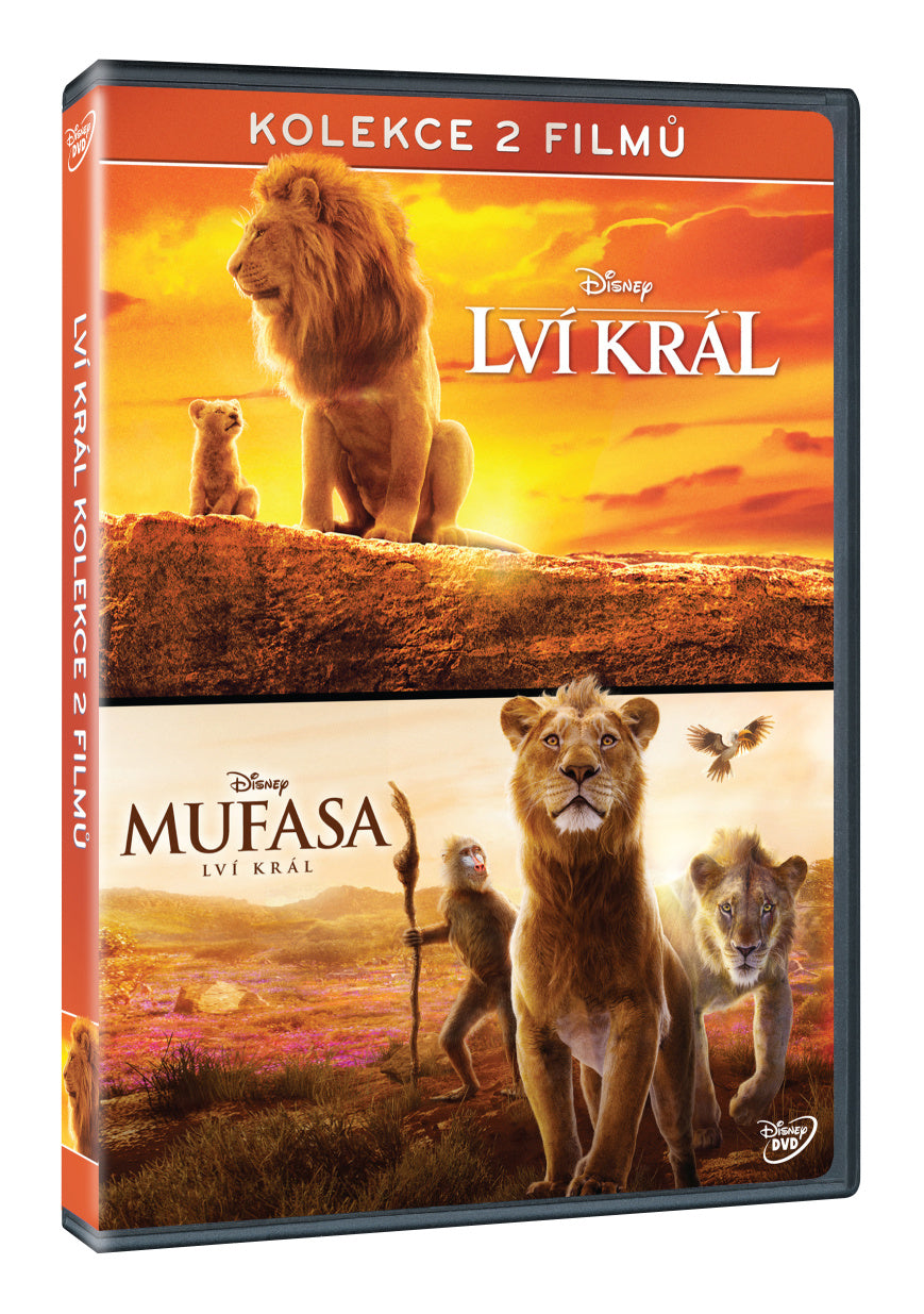 DVD: Lví král (2019) + Mufasa: Lví král kolekce 2 filmů - 2DVD