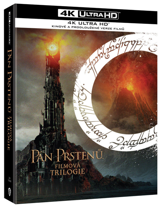 Blu-ray: Pán prstenů filmová trilogie: Prodloužená a kinová verze - 4K UHD Blu-ray  9BD