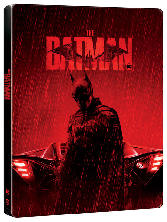Blu-ray: Batman (2022) - 4K UHD Blu-ray + Blu-ray + Blu-ray bonus (3BD) - steelbook - motiv Batmobile Tail Lights