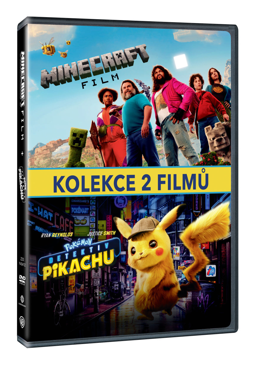 Minecraft film + Pokémon: Detektiv Pikachu kolekce 2 filmů - 2DVD
